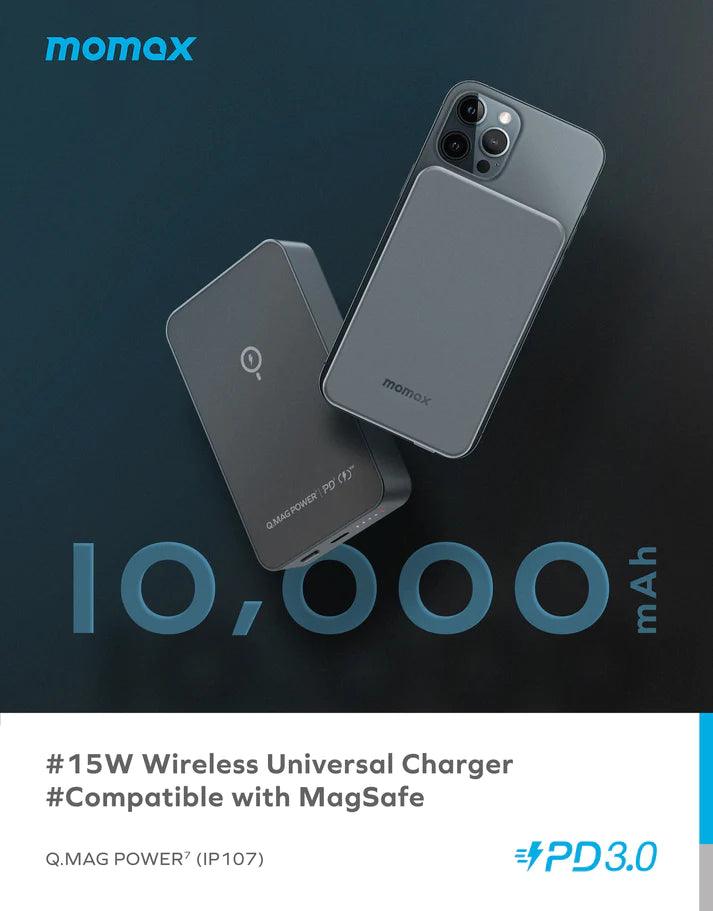 Momax Q.Mag Power 7 Magnetic Wireless Power Bank 10000mAh