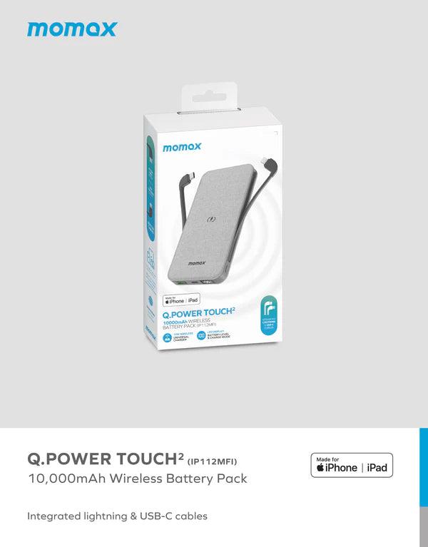 Momax Q.Power TOUCH 2 Wireless Power Bank 10000mAh