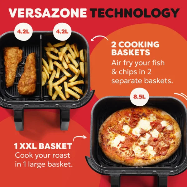 Instant Pot Air Fryer 8.5L Vortex VersaZone with ClearCook