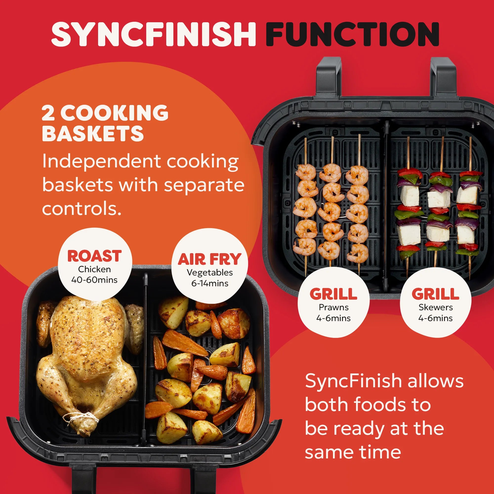 Instant Pot Air Fryer 8.5L Vortex VersaZone with ClearCook