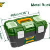 JADEVER 16" Plastic Tool Box Durable & Organized