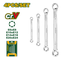 JADEVER 4 Piece Star Ring Wrench Set High Durability & Precision