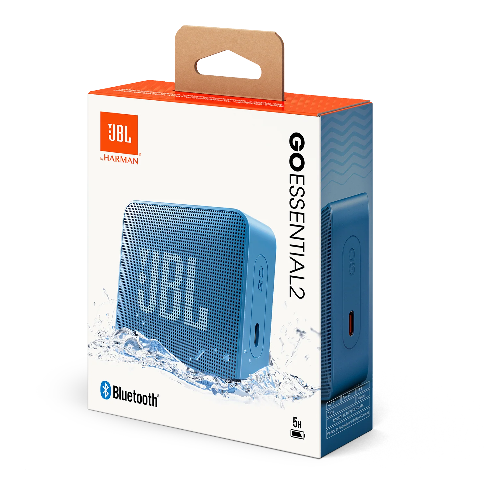 JBL Go Essential 2 Portable Waterproof Bluetooth Speaker - IP67 Waterproof with 5 Hours Playtime