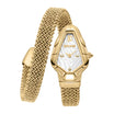 JUST CAVALLI JC1L426M0025 GOLDEN STEEL BAND WHITE DIAL FOR WOMEN