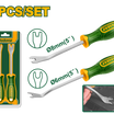 JADEVER 2PCs Door Trim Remover Set – For Clips, Rivets &amp; Fasteners (JDSS1602)