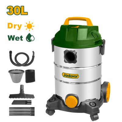 JADEVER 30L Wet &amp; Dry Vacuum Cleaner with Blower – 1200W, 18kPa (JDVR4A30)