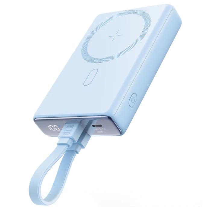 JOYROOM 20W Magnetic Wireless Power Bank 10000mAh with Built in Cable - Blue