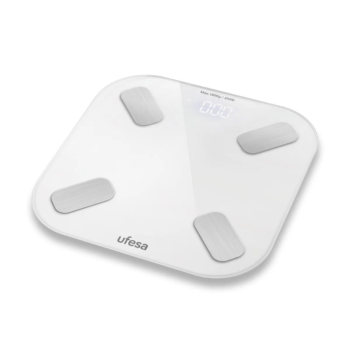 Ufesa Nyon Digital Bathroom Scale with Weight & Temperature Display