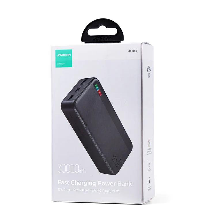 Joyroom Power Bank 30000mAh 12W Reliable and Durable Charging - Black & White