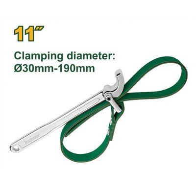 Jadever 11" Adjustable Strap Oil Filter Wrench Durable & Precise