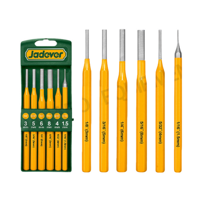 Jadever 6 Piece Push Button Set Durable & Precise