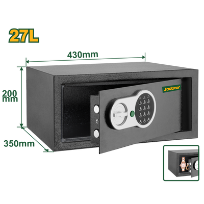 Jadever 9kg Digital Safe 20×43×35cm Secure Storage