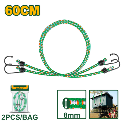 Jadever Bungee Cord 60cm 2 Pack Strong & Flexible Tie Down
