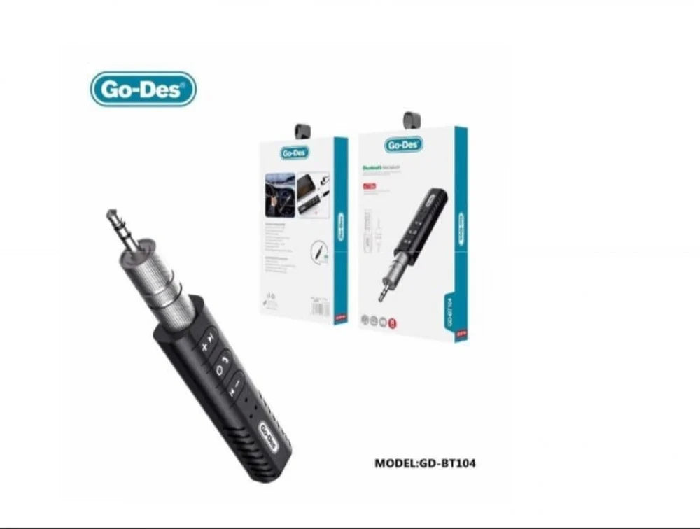 GO-Des Car AUX Bluetooth Cable Support Call & Audio Control