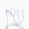 Joyroom 3 in1 iP Watch & Dual Lightning Charger 1.2m - White