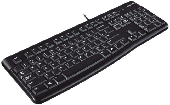 لوحة مفاتيح Logitech K120 | سلكية USB بتصميم مريح