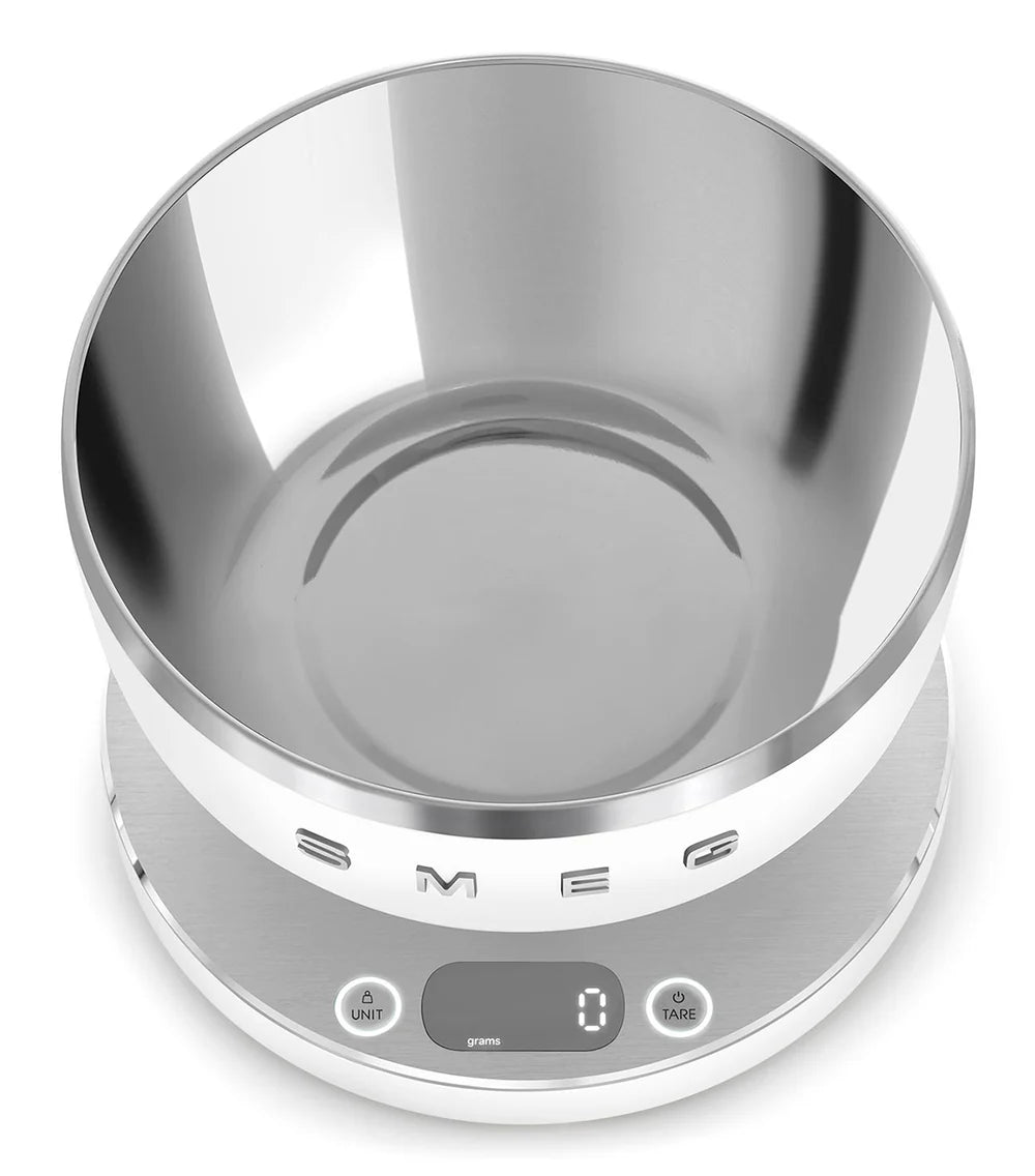 Smeg KSC01 Digital Kitchen Scale – White Matt