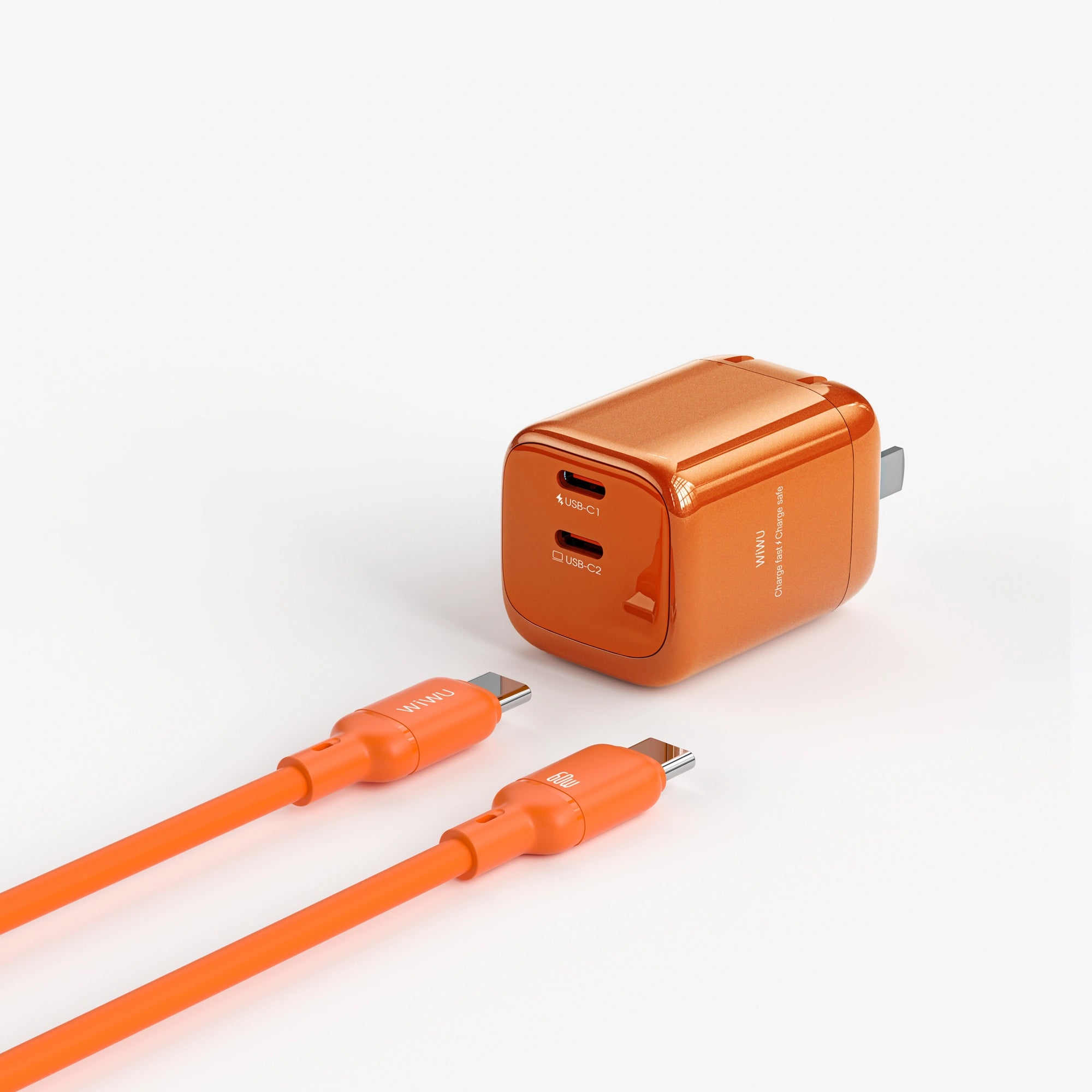 WiWU Cube 45W 2C PD Fast Charge Travel Adapter Combo Wi-G025 EU/UK/CN