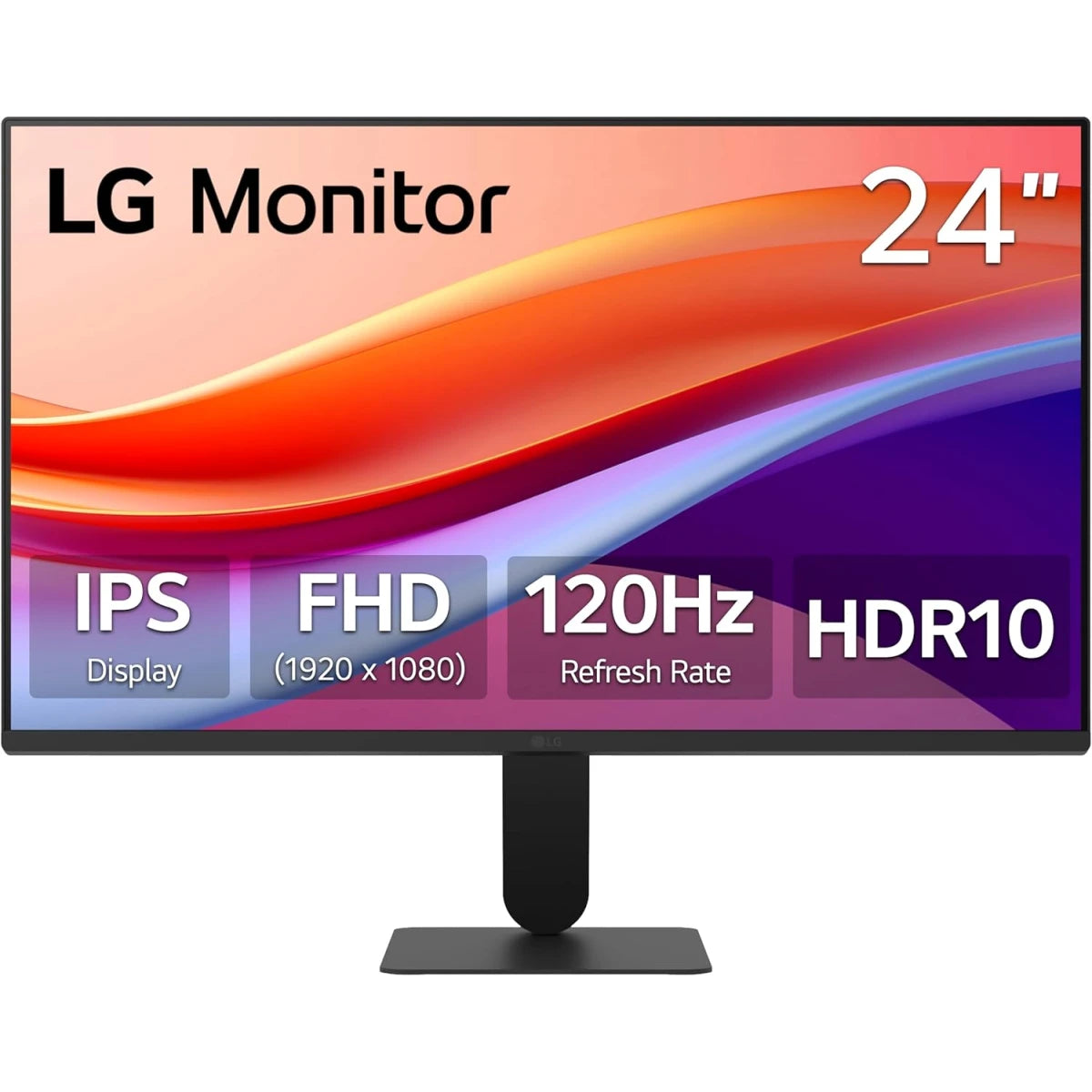LG 24U411A-B 24 Inch FHD IPS 120Hz HDR10 Monitor with Slim Stand