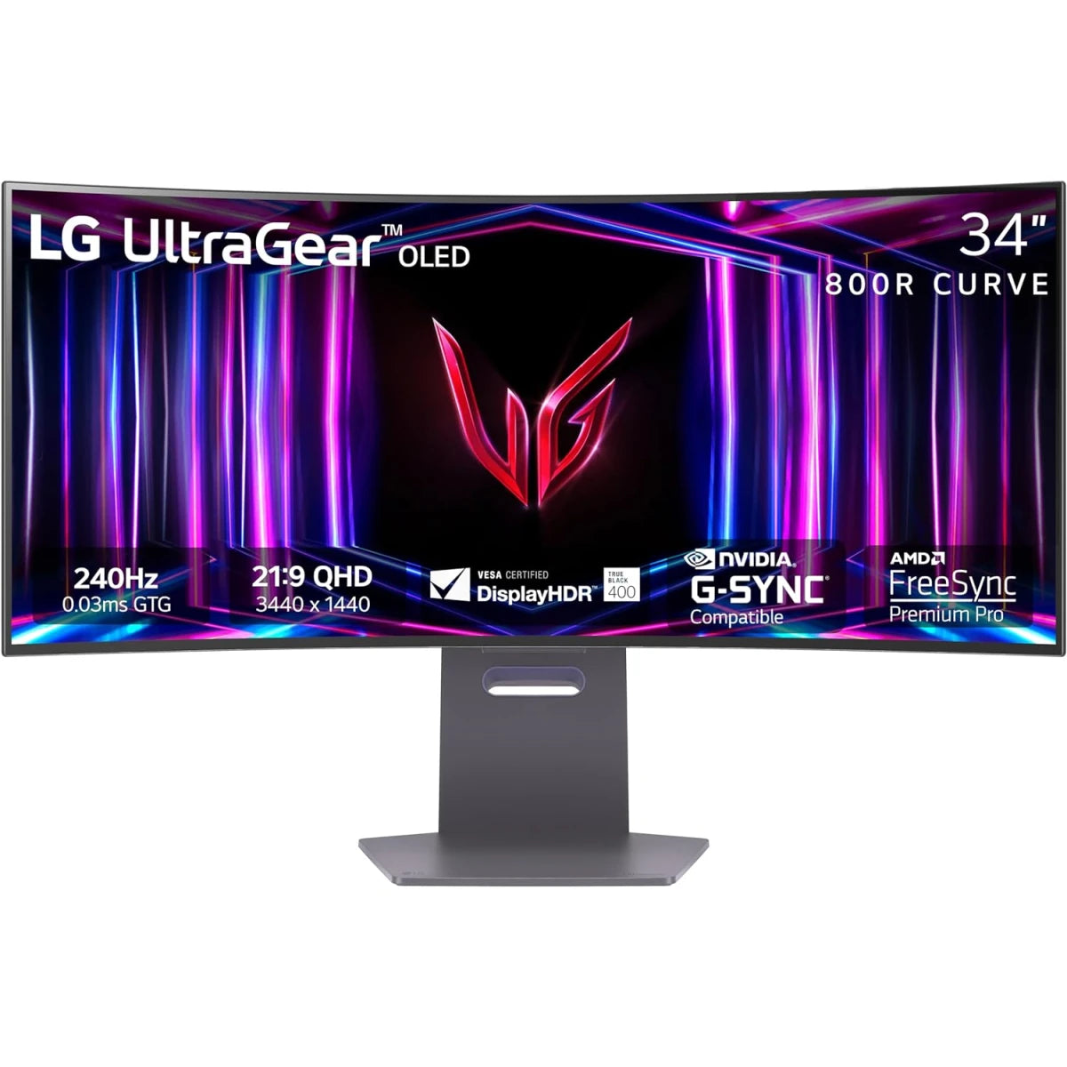 LG 34GS95QE-B UltraGear OLED WQHD Curved 240Hz Gaming Monitor