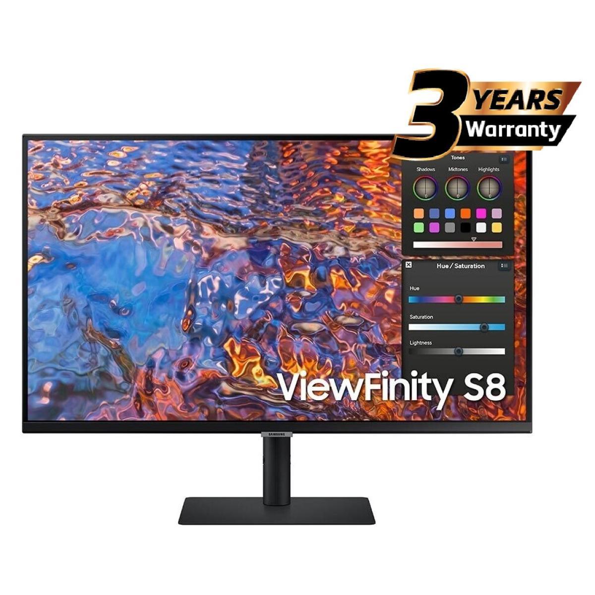 Samsung S8 (B800) 27" 4K UHD IPS USB TYPE-C Flat Business Monitor, 60Hz, 5MS,10 Bit, HDR400