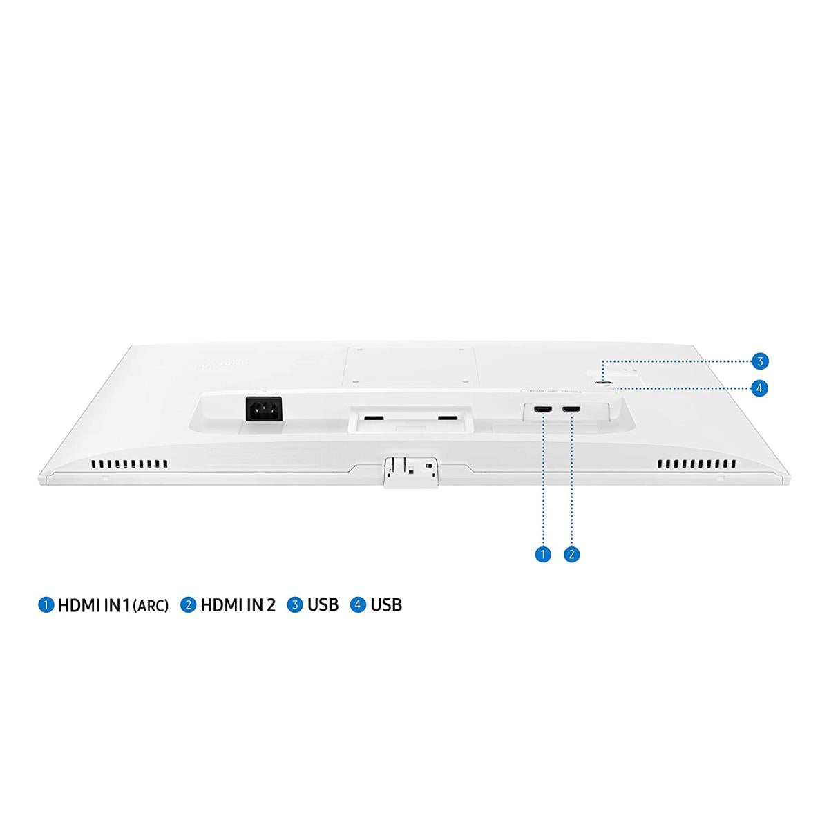 SAMSUNG M5 (BM500) 27" FHD HDR10 Smart Monitor 4ms (GTG) - White