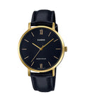 Casio LTP-VT01GL-1B Leather Black Watch , Women Watches