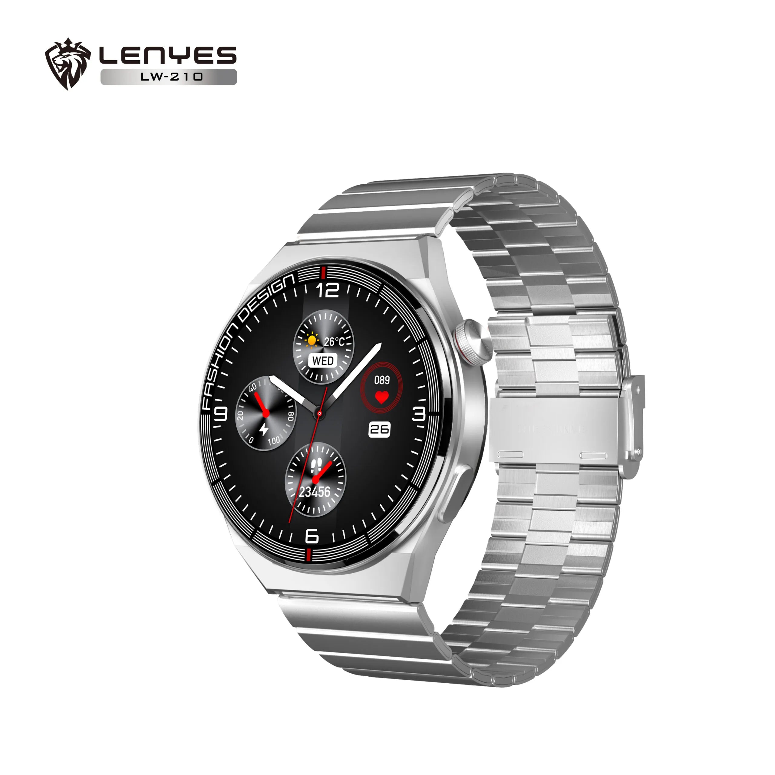 Lenyes Smart Watch 1.46" HD Screen Dual Bluetooth 5.0