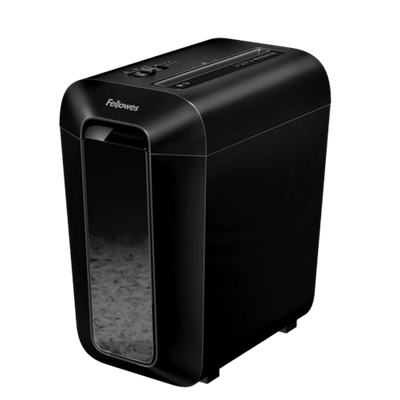 آلة تقطيع الورق Fellowes Powershred / تقطيع متقاطع / تقطيع 10 ورقات - أسود