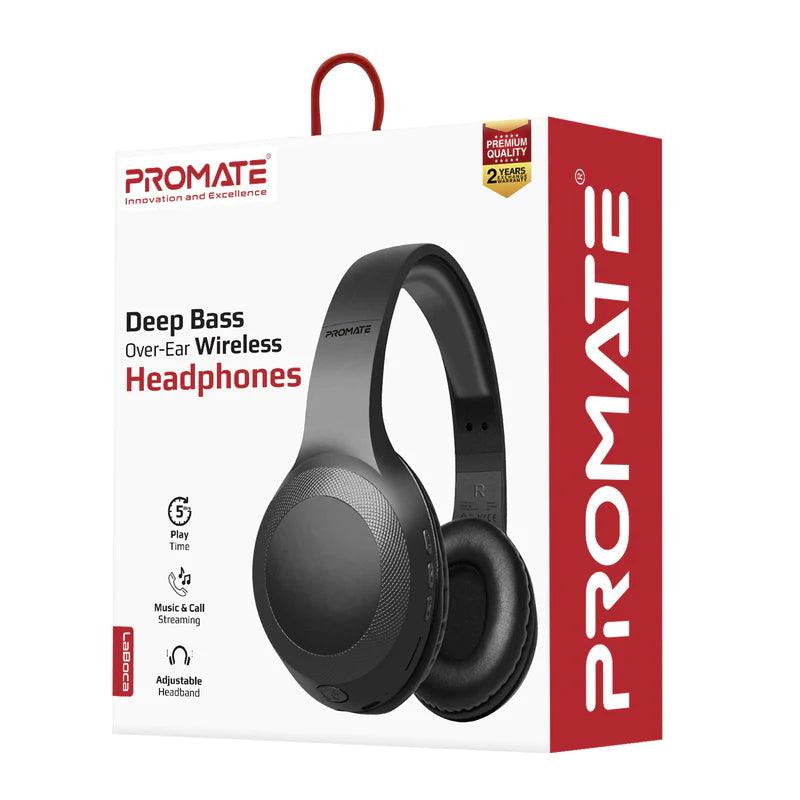 Promate LaBoca Wireless Headphones with Deep Bass & Comfort