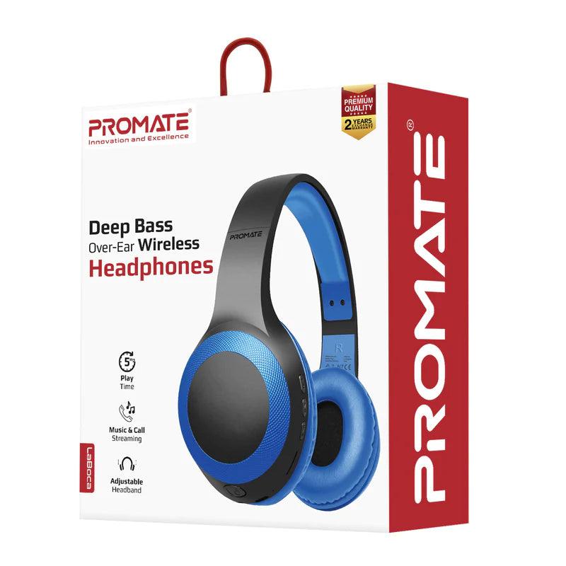 Promate LaBoca Wireless Headphones with Deep Bass & Comfort