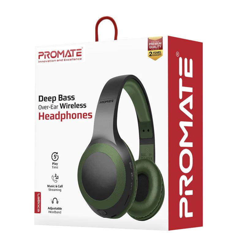 Promate LaBoca Wireless Headphones with Deep Bass & Comfort