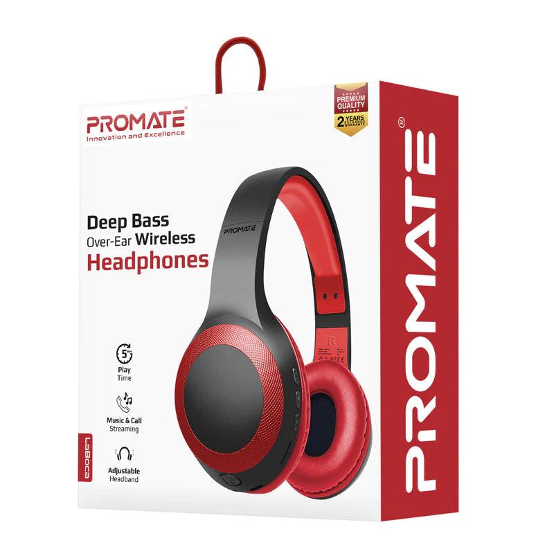 Promate LaBoca Wireless Headphones with Deep Bass & Comfort