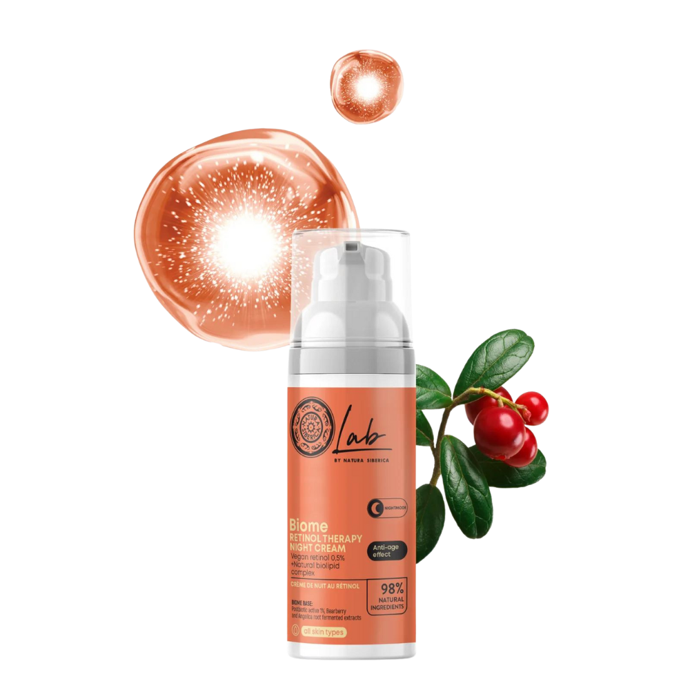 Lab Biome Retinol Night Cream 0.5% – 50ml | Gentle Plant-Based Care