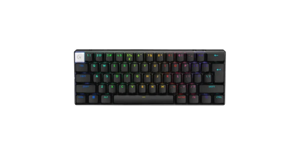 Logitech G PRO X 60 LIGHTSPEED Wireless Keyboard – GX Tactile Optical - Bluetooth & USB-C - Black – 920-011911