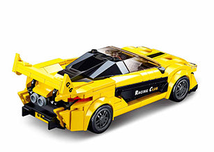 Sluban English Super Car Yellow M38-B0956 - 283 Pieces Building Set