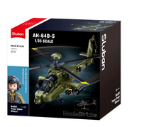 Sluban مجموعة بناء مروحية AH-64D Apache، 728 قطعة، مقياس 1:44 | M38-B1536