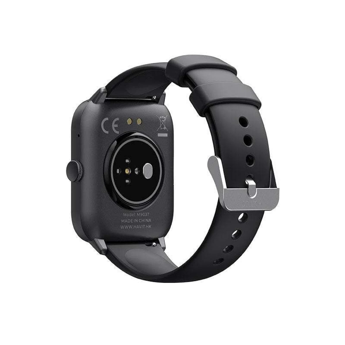 HAVIT M9037 Smart Watch – Sleek Voice Assistant in Black