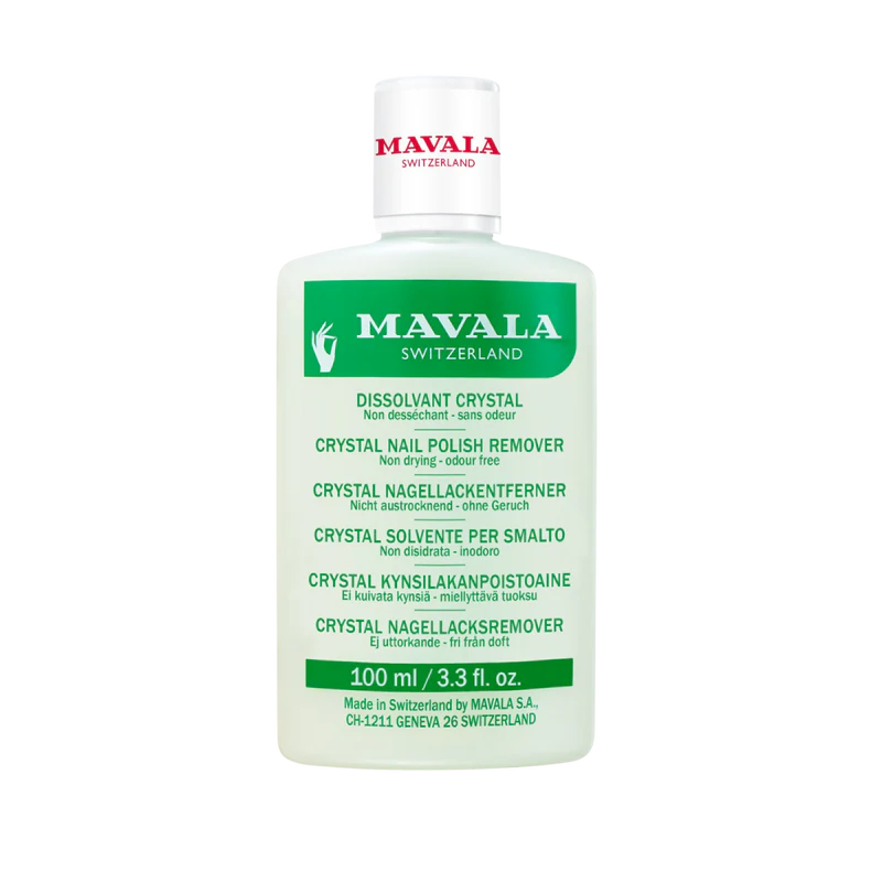 Mavala Crystal مزيل طلاء الأظافر الخالي من الأسيتون – 100مل
