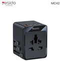 يسيدو MC42 محول سفر عالمي مع شحن USB-C بقوة 25 واط