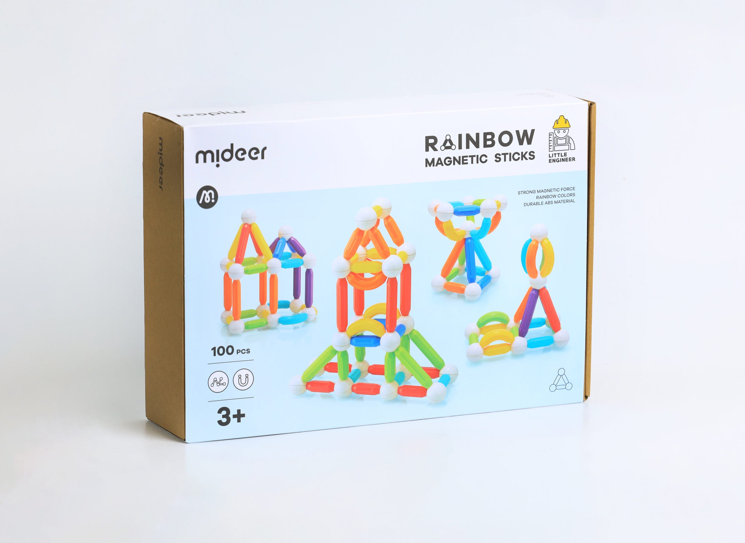 Mideer Rainbow Magnetic Sticks 100pcs