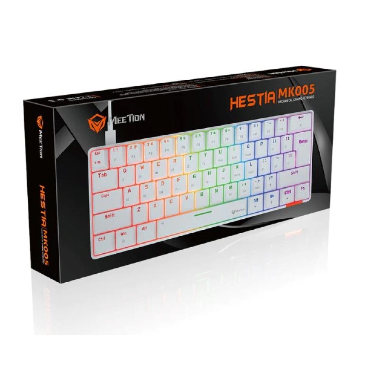 Meetion Hestia RGB 60% Mechanical Gaming Keyboard - White