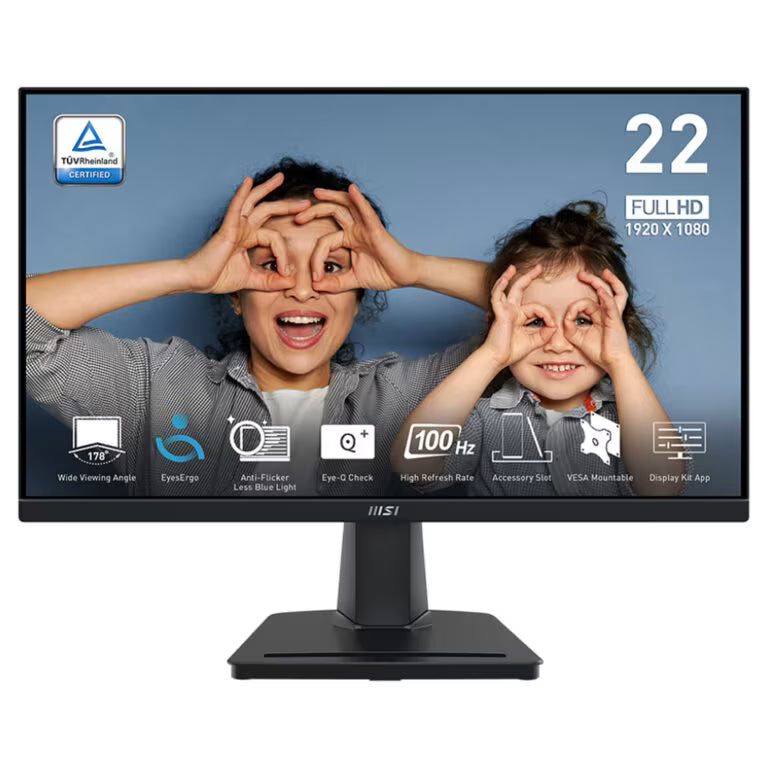 شاشة MSI PRO MP225V 21.45″ للأعمال – FHD، 100Hz، HDMI