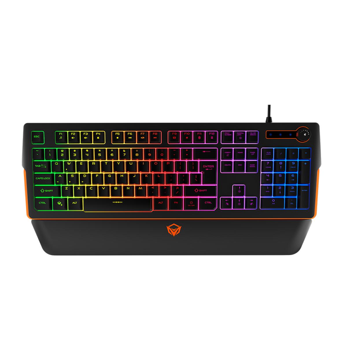 MeeTion RGB Magnetic Wrist Rest Keyboard for Gaming