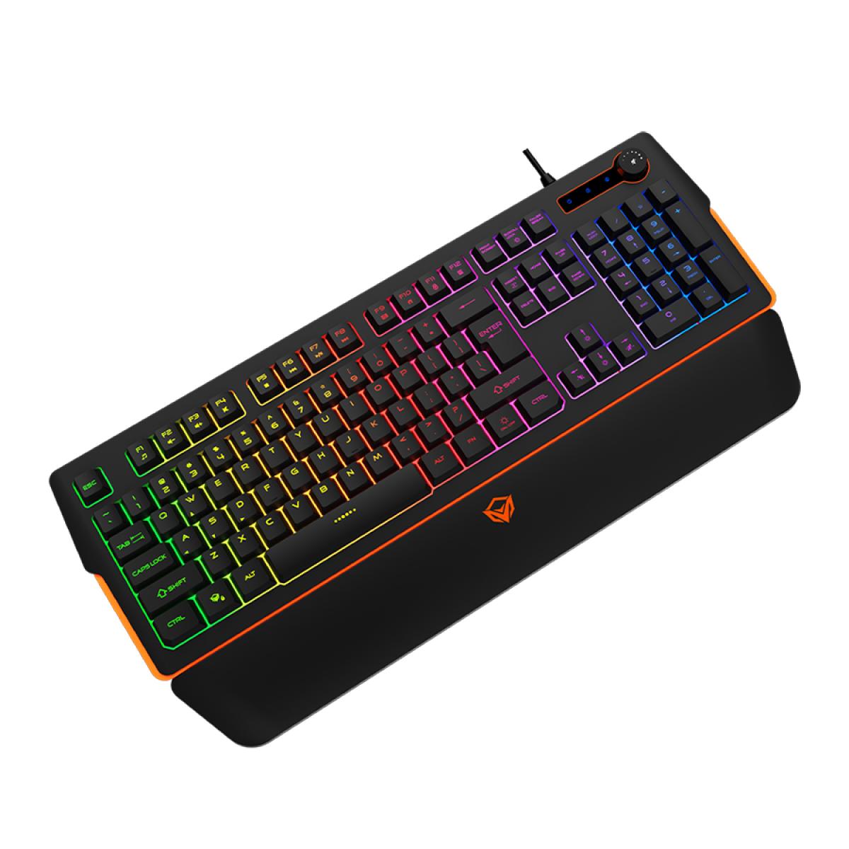 MeeTion RGB Magnetic Wrist Rest Keyboard for Gaming