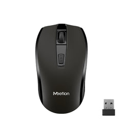 ماوس MeeTion 2.4G اللاسلكي الضوئي للكمبيوتر المحمول - أسود