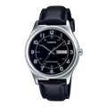 Casio MTP-V006L-1B2 Men's Black Leather Band Black