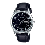 Casio MTP-V006L-1B2 Men's Black Leather Band Black