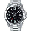 Casio MTP-VD01D-1BV Men's Enticer Stainless Steel Black Dial Casual Analog