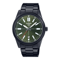 Casio MTP-VD02B-3E Men's Black IP Stainless Steel